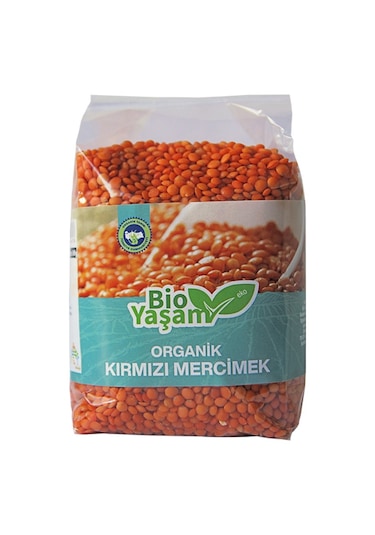 Bio Yaşam Organik Kırmızı Mercimek 1 KG