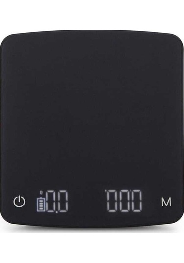 Terazi Siyah Kahve Elektronik Dökme Kahve Tartısı - Hassas Ölçüm Siyah