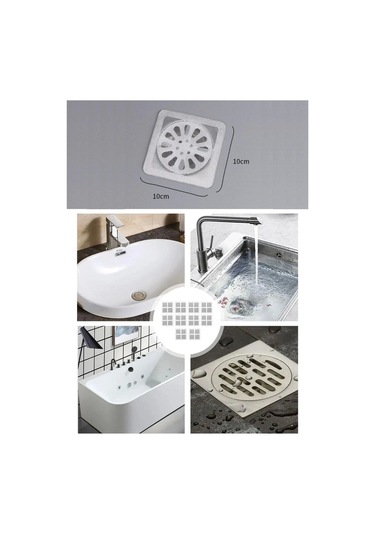 10&amp Apos Lu Banyo Ve Mıutfak Lavabo Koku Önleyici Ve Haşere Böcek Önleyici Gider Filtresi Çok Renkli