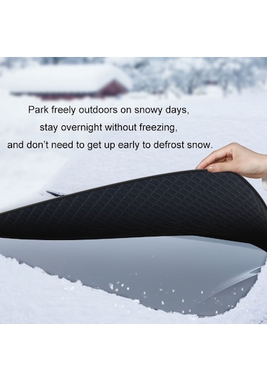 Araç Ön Camı Kar Ve Antifriz Kalınlaştırılmış Araç Örtüsü, Boyut: Siyah Kırmızı Suv