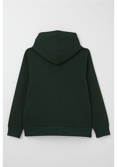 Breeze Erkek Çocuk Sweatshirt Yazı Baskılı Kanguru Cepli Kapüşonlu 8-14 Yaş, Koyu Yeşil Koyu Yeşil Breeze Erkek Çocuk Sweatshirt Yazı Baskılı Kanguru Cepli Kapüşonlu 8-14 Yaş, Koyu Yeşil Koyu Yeşil