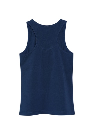 Lovetti Açık Lacivert Kız Çocuk Arka Büzgülü Yüzücü Atlet Açık Lacivert