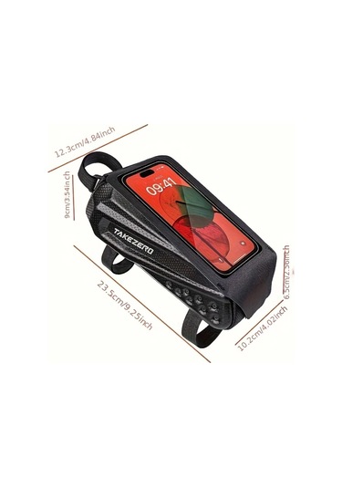 Willowhaven 1l Neutral Without Logo Dağ Bisikleti Paketi Eva Sert Kabuk Ön Çatal Çantası Büyük Kapasiteli Alet Depolama Altın