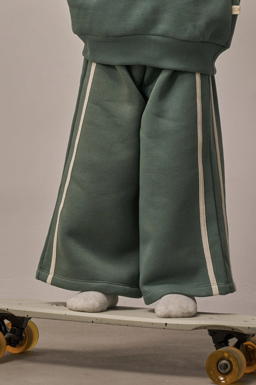 Nefti Wide Leg Eşofman Altı Yeşil