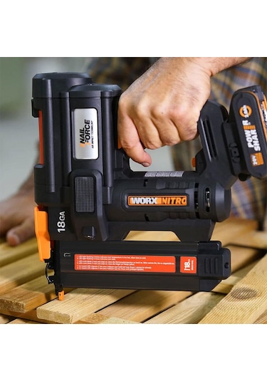 Worx WX844.9 20V 16-40 MM Profesyonel Şarjlı Zımba Makinesi + 2700 Adet Yedek Zımba