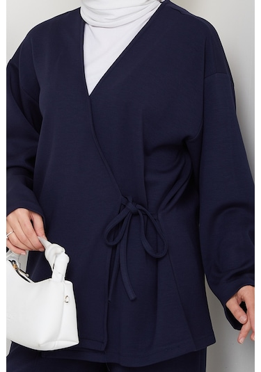 Kimonolu Oysho İkili Takım 1623 - Lacivert Lacivert