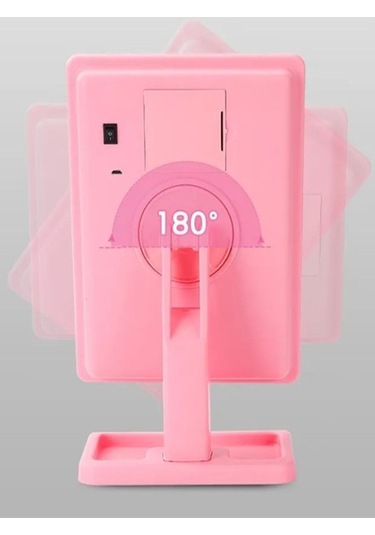 Gaman Işıklı Makyaj Aynası Pembe