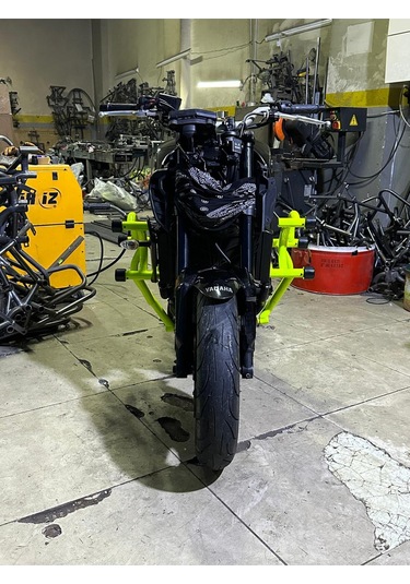 Yamaha Mt09 Uyumlu Ön Koruma Demiri Neon Sarı