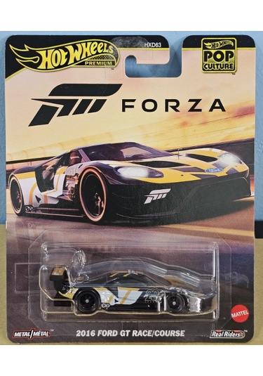 2025 Hot Wheels Premıum Pop Culture 2016 Ford Gt Race/course Forza Sarı