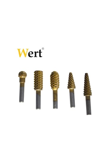 Wert 9015 Ahşap Öğütme Matkap Uç Seti, 5 Parça