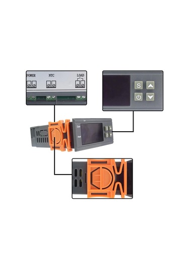 Ketotek KT1230W 90-250V 30A C/F  -50 110C Ntc Sensör Dijital Sıcaklık Kontrol Regülatörü  Termostat