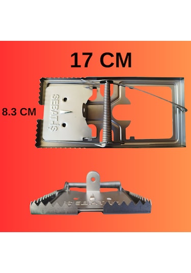 Fare Tuzağı Kapanı Yaylı Metal Güçlü