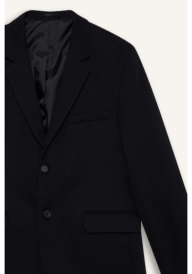 Defacto Slim Fit Dar Kesim Penye Blazer Ceket F7690ax25aubk27 Siyah Defacto Slim Fit Dar Kesim Penye Blazer Ceket F7690ax25aubk27 Siyah