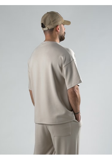 Cocopelli Bej Erkek T-shirt Coc3013-2