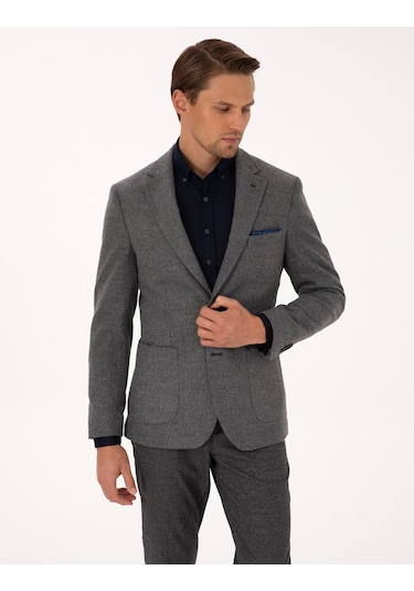 Pierre Cardin Erkek Füme Ceket 50317640-vr058 Füme Pierre Cardin Erkek Füme Ceket 50317640-vr058 Füme