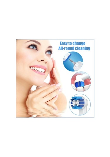 Lovyco Floss Action 4’lü Oral-B Uyumlu Dış Fırçası Yedek Başlığı