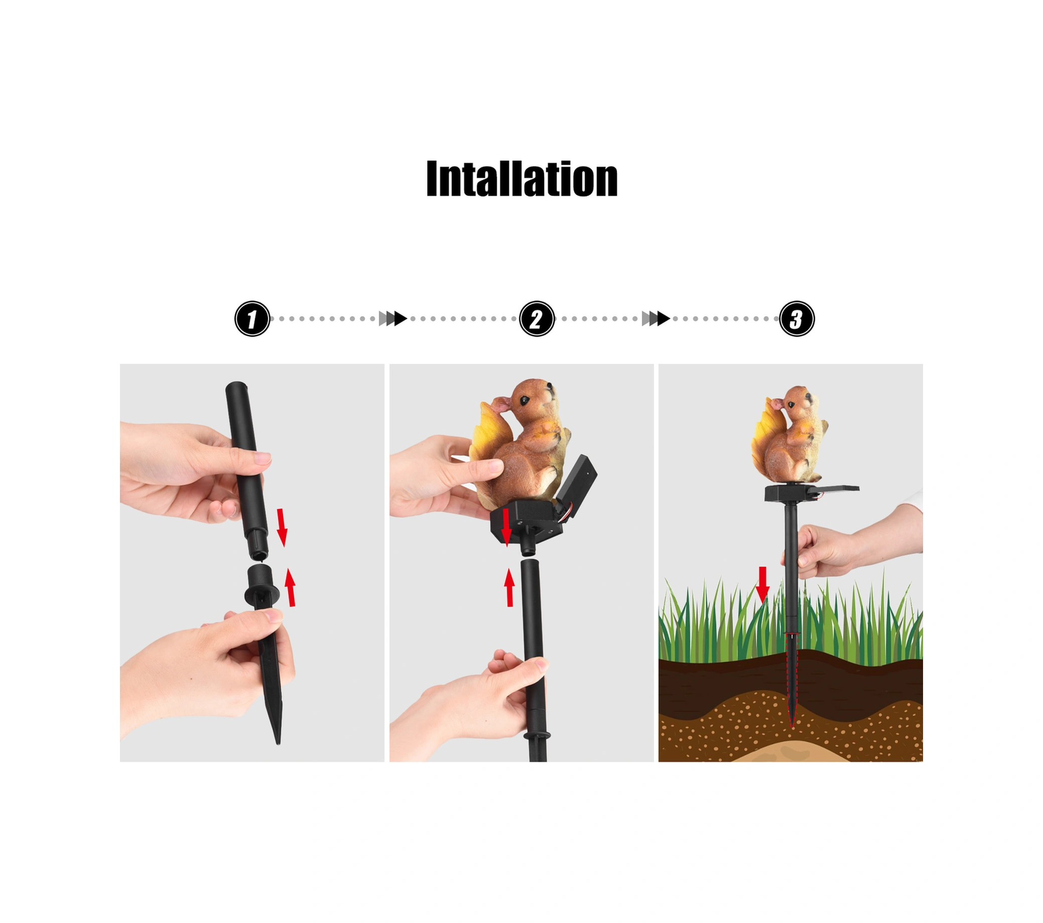 Folinda Güneş Enerjili Kurbaga Resin Bahçe Işığı, Çimen Üstü Feneri, 41cm Yükseklik, Otomatik Aydınlatma Turuncu