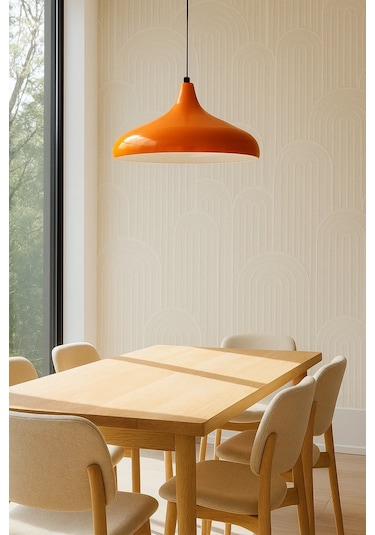 Modern Tasarım Turuncu Sarkıt Avize Salon, Mutfak Ve Ofis İçin Dekoratif Butik Lamba Aydınlatma Turuncu