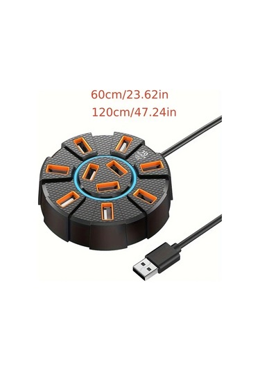 Xuweiwei 10 İn 1 Renkli Ortam Işığı Usb 2.0 Beyaz 1.2 M İç Mekan Led Aydınlatma Yatak Odası Ofis Dekoru Kolay Kurulum