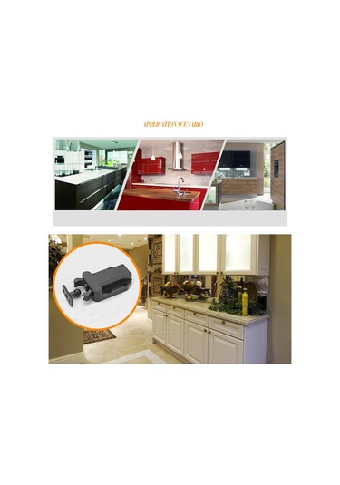 Nayomiglow 6'lı Paket Manyetik Olmayan Bas-aç Mandallı Çekmece Dolap Mandallı Pres Mandalı Dolap Yatak Odası