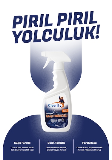 Araç Temizleyici - Car Cleaner 750 Ml Derinlemesine Temizlik Ve Uzun Süreli Ferahlık 1 Adet
