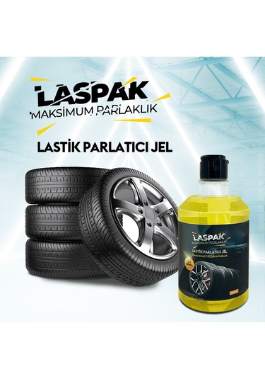 Laspak Lastik Parlatıcı Ultra Kalıcı Extra Parlaklık Jel 500 Ml