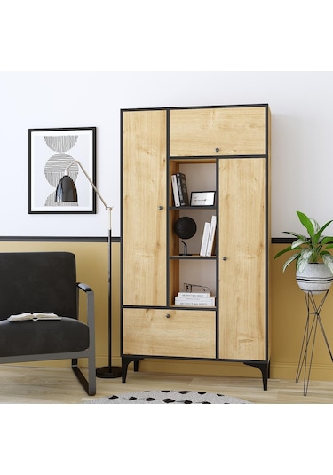 Decormet Pera Kitaplık Çok Renkli