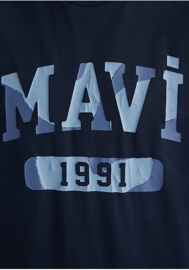 Mavi - Mavi 1991 Baskılı Lacivert Tişört 0612573-70490 Lacivert