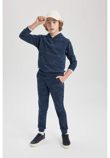 Defacto Erkek Çocuk Beli Bağcıklı Lastikli Paça Cepli Jogger Eşofman Altı B8915A823CWIN232 Çok Renkli