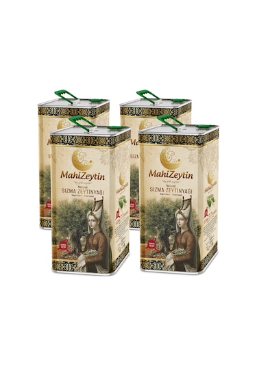 Mahizeytin Soğuk Sıkım Natürel Sızma Zeytinyağı 4 x 5 L