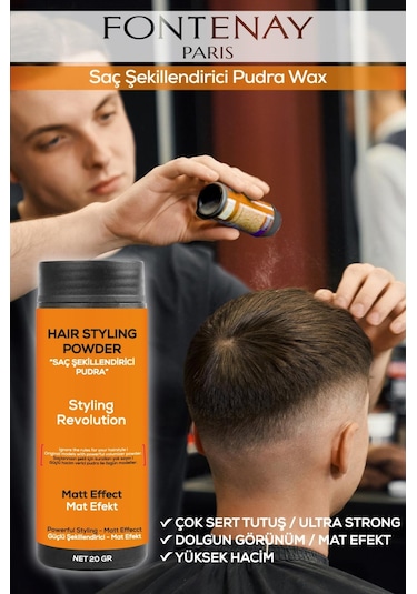 FONTENAY SAÇ ŞEKİLLENDİRİCİ PUDRA TOZ WAX ULTRA STRONG TURUNCU 20
