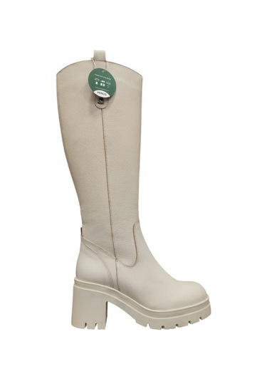 Venüs 2351307k Kalın Platform Topuk Deri Günlük Kadın Çizme Bej