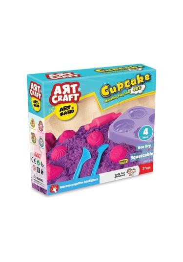 Art Sand Kap Kek Kum Seti 500 Gr. - Oyun Kumu Seti - Kinetik Kum Seti - Natural Kum - Kapkek Kum Renkli