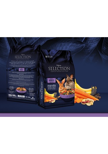 Myyem Selection Kuru Sebze ve Meyveli Takviyeli Tavşan Yemi 750gr