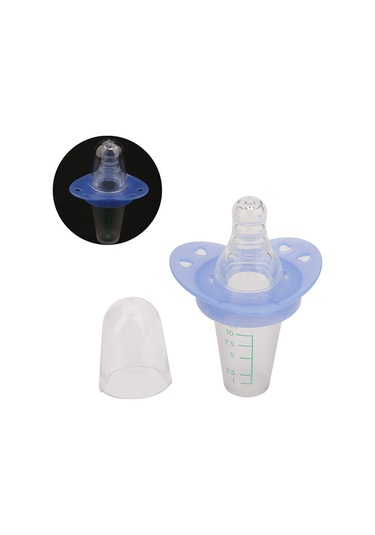 Jeemson 10 ML Ölçülü Silikon Emzikli Bebek Besleyici Temizlenebilir Durgun Konumda Durur