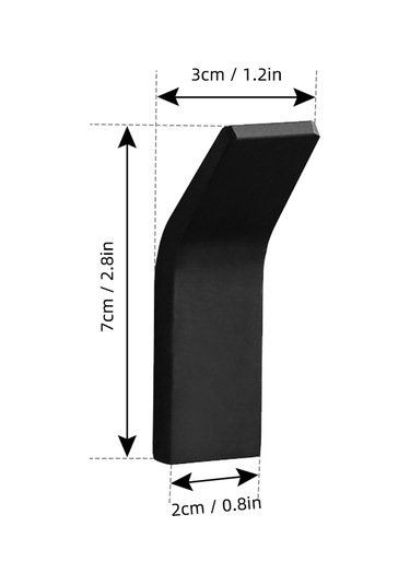 Leezsing Adet Havlu Kancası Yapışkan Askı Havlu Askısı Duvar Askısı Pas Önleyici Kancalar Matkap- Kapı Kancaları Banyo Tuvalet Mutfak Ofis Tuvalet Kapı Siyah