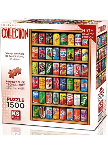 Ks Games 1500 Parça Eski İçecek Kutuları Puzzle - 22042