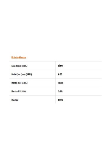 Jh608 S Siyah Kare Sabit Spot