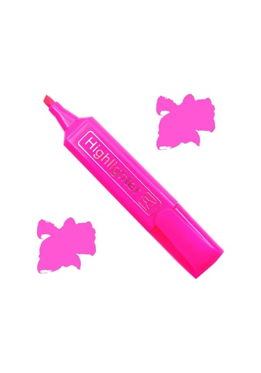 Gen-of Fosforlu Kalem Neon Ln-1029 Pembe 12 Adet Pembe