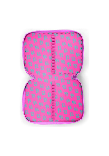 Coral High Kids Renkli Çizgili Çift Katlı Kalem Çanta 11140 Renk