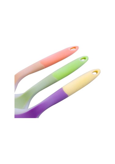 Mavi 1 Adet Turner Kürek Sıcaklığa Dayanıklı Yapışmaz Tava Silikon Spatula Pişirme Gereçler Mutfak Için