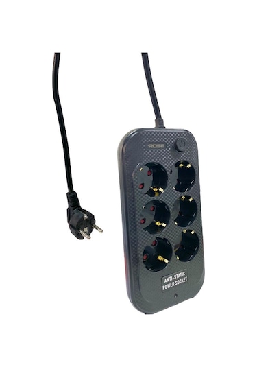 Rose Gr-600 6'lı 5metre Kablolu Akım Korumalı Grup Priz 5