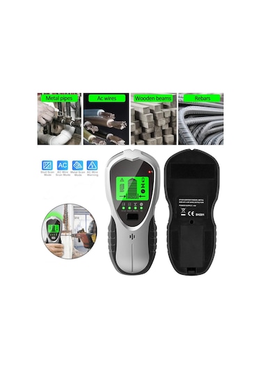 4 İn 1lcd Ekran Saplama Bulucu Yeraltı Sturs Duvar Tarayıcı Metal Dedektörü Ac Ahşap Elektrik Kablo Telleri Derinlik Tracker