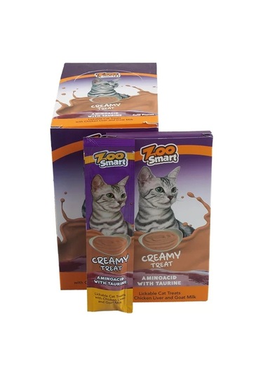 Zoo Smart Tavuk Cigr Keçi Sütlü Kedi Ödül Mam4x12
