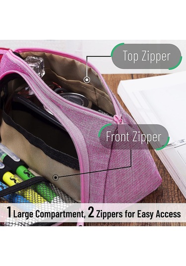 Kızlar İçin Kalem Kutusu, Pembe, Kalem Çantası, Sevimli Kalem Kutusu, Çanta, Gençler İçin Okul Malzemeleri Diğer