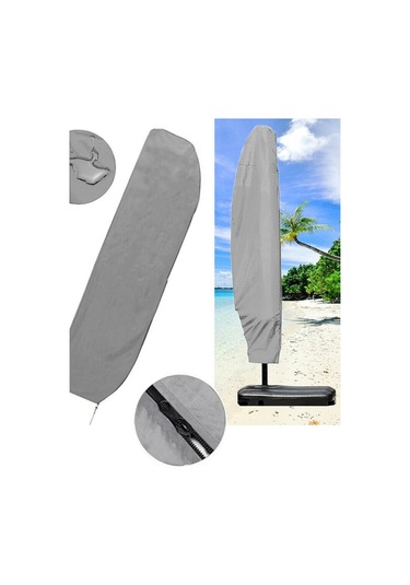 Banana Gri Muz Ampul Şemsiye Su Geçirmez Koruma Örtüsü Fermuarlı Bahçe Çadırı Yağmur Koruma Kılıfı