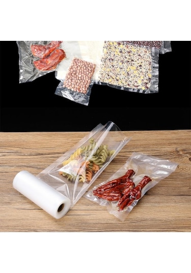 Rulo Vakum Torbası - Tek Yüzeyi Tırtıklı- 12 Cm X 15 Mt