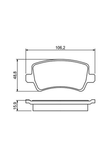 Volvo V60 1.6 T4 2010-2015 Bosch  Arka Balata Wva24496
