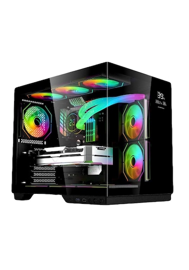 Gametech Prıme Grand 7x120mm Argb Dereceli Akvaryum Oyuncu Kasası