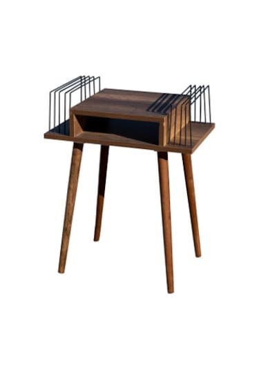 Plak Ve Pikap Sehpası 2 Li Barok Ahşap Ayaklı